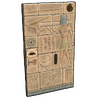 Hieroglyphic Metal Door