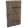Riveted Wooden Door