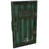Green Armored Container Door
