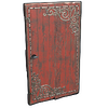 Red Decorative Wood Door
