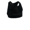 Black Mesh Crop Top