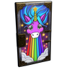 Rainbow Pony Metal Door