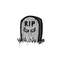 Sealed Graffiti | Tombstone (Shark White)