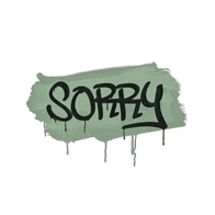 Sealed Graffiti | Sorry (Cash Green)