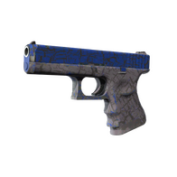 StatTrak™ Glock-18 | Blue Fissure (Well-Worn)