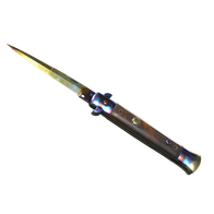 ★ Stiletto Knife | Case Hardened (Well-Worn)