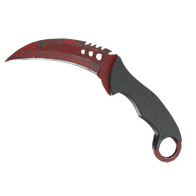 ★ StatTrak™ Talon Knife | Crimson Web (Well-Worn)