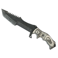 ★ Huntsman Knife | Black Laminate (Well-Worn)