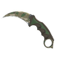 ★ StatTrak™ Karambit | Forest DDPAT (Well-Worn)
