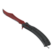 ★ StatTrak™ Butterfly Knife | Crimson Web (Well-Worn)