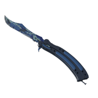★ StatTrak™ Butterfly Knife | Bright Water (Well-Worn)