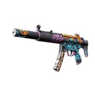 MP5-SD | Neon Squeezer (Well-Worn)
