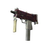 MAC-10 | Red Filigree (Field-Tested)