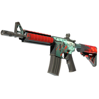 M4A4 | Bullet Rain (Well-Worn)
