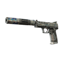 USP-S | Spiral Glitch (Battle-Scarred)