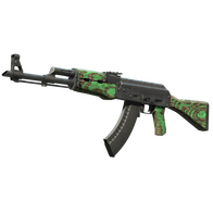 Souvenir AK-47 | Green Laminate (Minimal Wear)