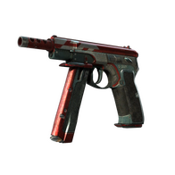 CZ75-Auto | Red Astor (Battle-Scarred)