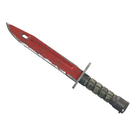 ★ StatTrak™ Bayonet | Crimson Web (Well-Worn)