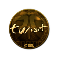 Sticker | twist (Gold) | Katowice 2019