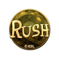 Sticker | RUSH (Gold) | Katowice 2019