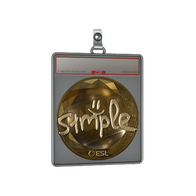 Sticker Slab | s1mple (Gold) | Katowice 2019