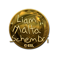 Sticker | malta (Gold) | Katowice 2019