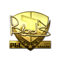 Sticker | B1ad3 (Gold) | Krakow 2017