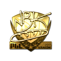 Sticker | NBK- (Gold) | Krakow 2017