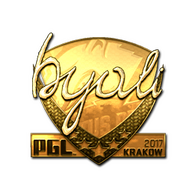 Sticker | byali (Gold) | Krakow 2017