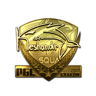 Sticker | keshandr (Gold) | Krakow 2017