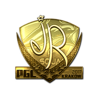 Sticker | jR (Gold) | Krakow 2017