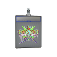 Sticker Slab | Green Swallow