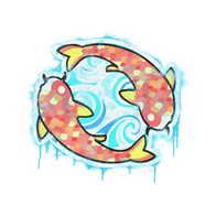 Sealed Graffiti | Twin Koi