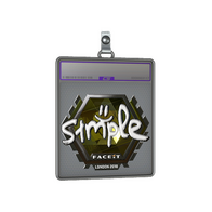 Sticker Slab | s1mple (Foil) | London 2018