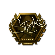 Sticker | STYKO (Gold) | London 2018
