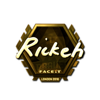 Sticker | Rickeh (Gold) | London 2018