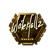 Sticker | waterfaLLZ (Gold) | London 2018