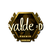 Sticker | v4lde (Gold) | London 2018