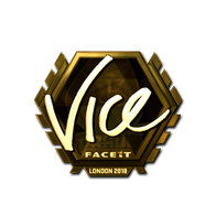 Sticker | vice (Gold) | London 2018