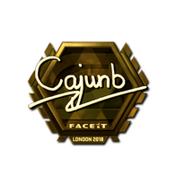 Sticker | cajunb (Gold) | London 2018