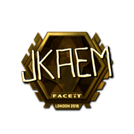 Sticker | jkaem (Gold) | London 2018
