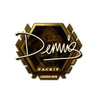 Sticker | dennis (Gold) | London 2018