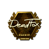 Sticker | DeadFox (Gold) | London 2018