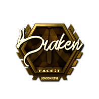 Sticker | draken (Gold) | London 2018