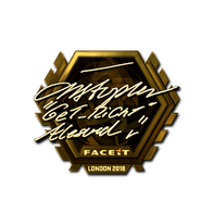 Sticker | GeT_RiGhT (Gold) | London 2018