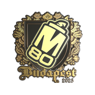 Sticker | M80 (Gold) | Budapest 2025