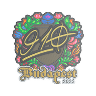 Sticker | 910 (Embroidered) | Budapest 2025