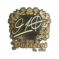 Sticker | 910 (Gold) | Budapest 2025
