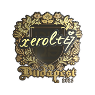 Sticker | xerolte (Gold) | Budapest 2025