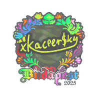Sticker | xKacpersky (Holo) | Budapest 2025